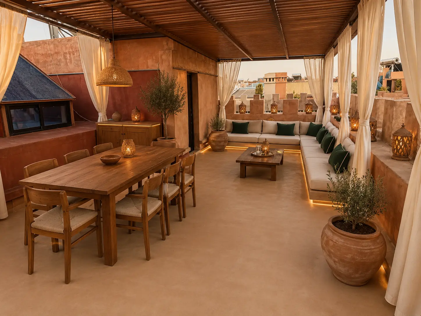 Chjara-Stella, le rooftop signature avec lounge et espace repas